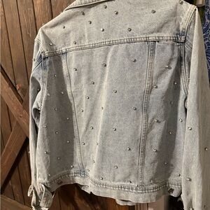 Rhinestone Studded Denim Jacket